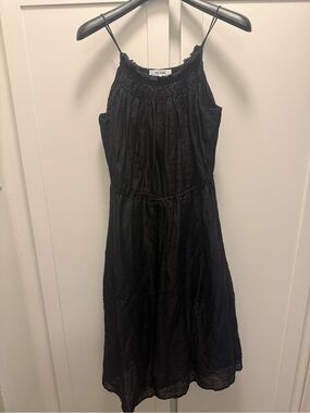 FRAME black spaghetti strap dress